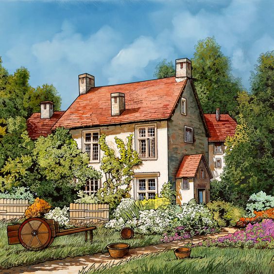 English Country Cottage Garden