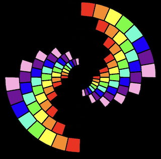 Rainbow Spiral Mosaic