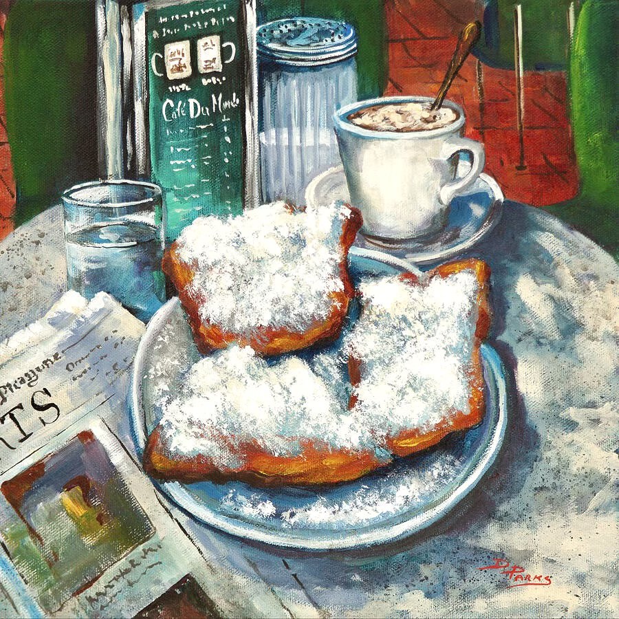 Beignets Coffee Breakfast Table