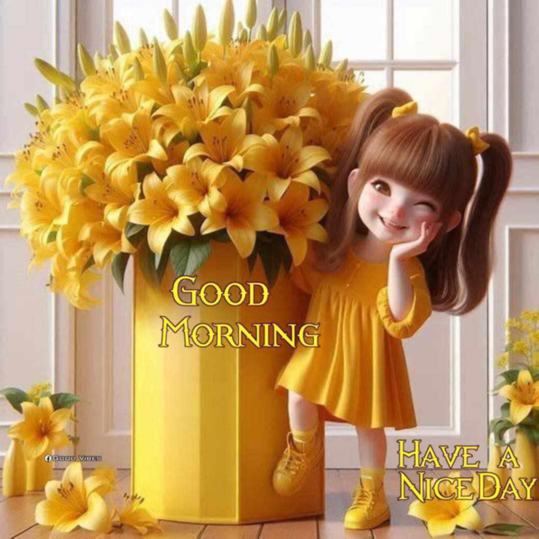 Girl with Yellow Flowers