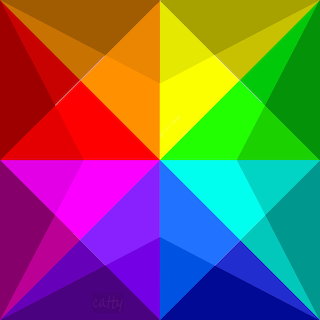 Rainbow Geometric Color Spectrum
