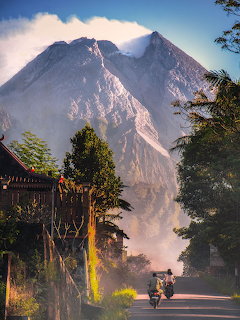 Volcano Eruption Road View