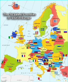Safest Countries Europe Map