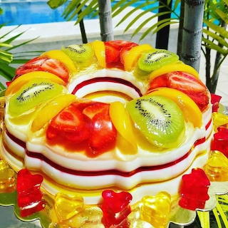 Fruit Gelatin Cake