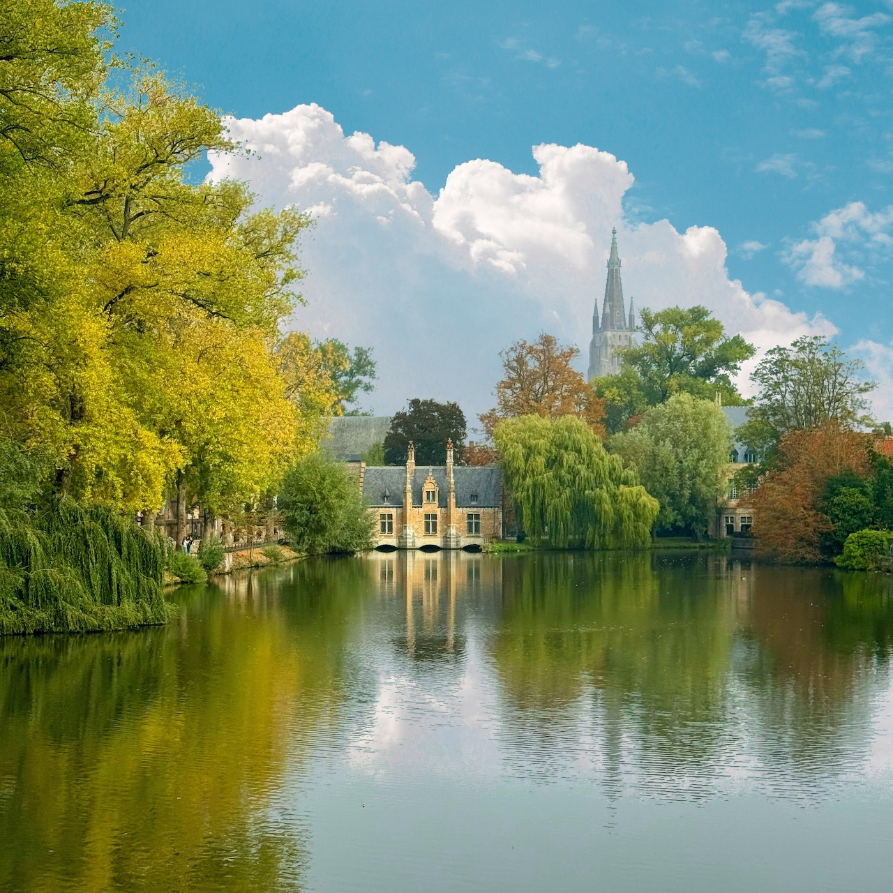 Canal Houses and Spire
