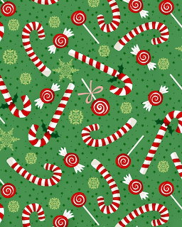 Candy Canes Christmas Pattern