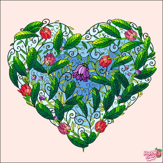 Floral Heart Illustration