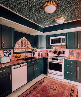 Bold Green Kitchen Interior