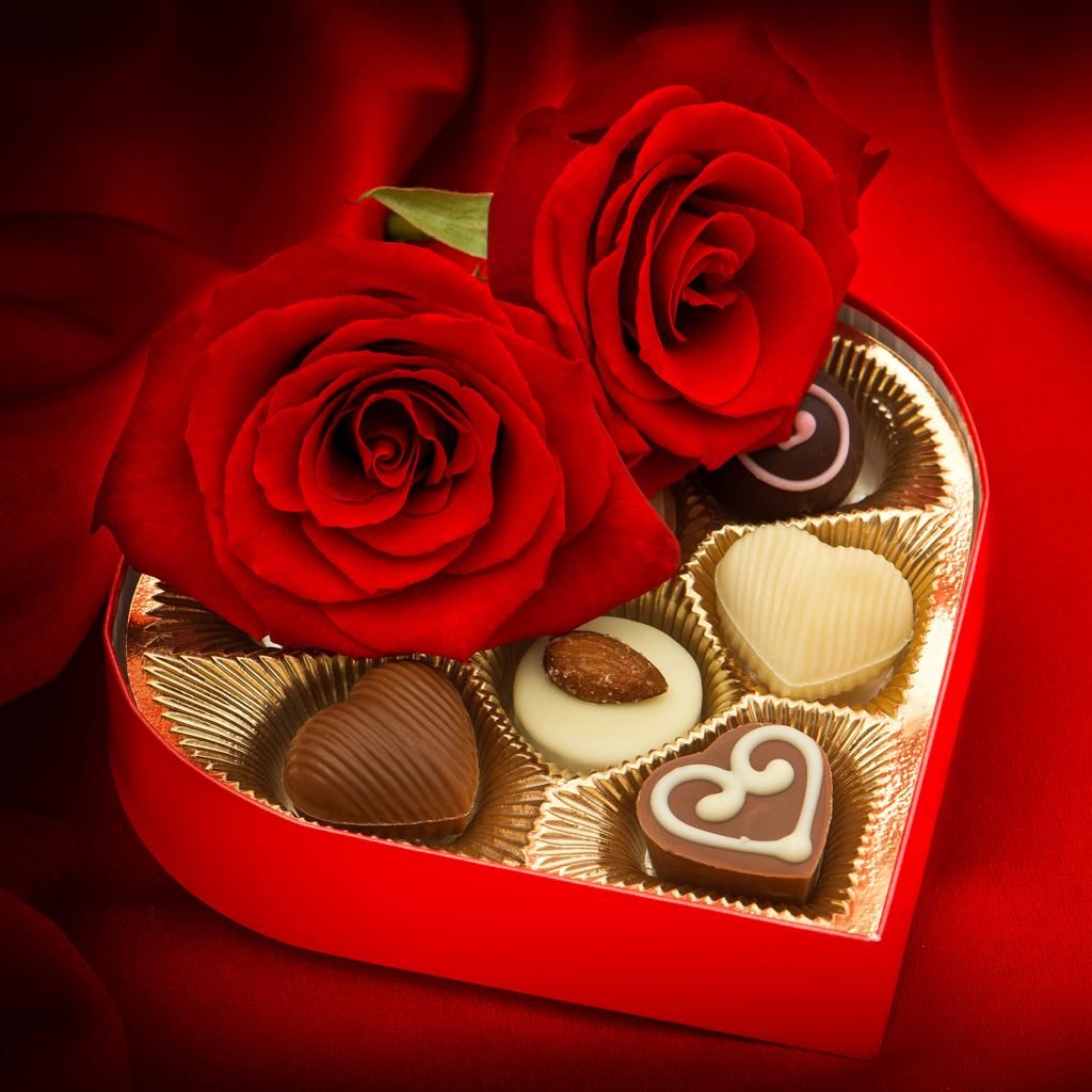 Valentine Chocolate Box Roses