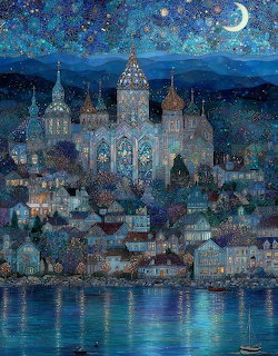 Fantasy Castle Starry Night