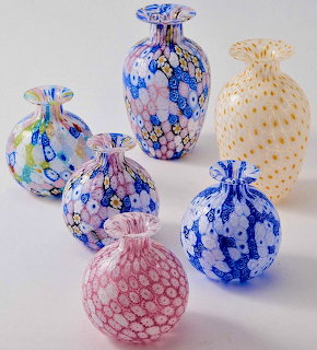 Millefiori Glass Vases