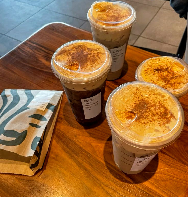 Iced Pumpkin Spice Lattes