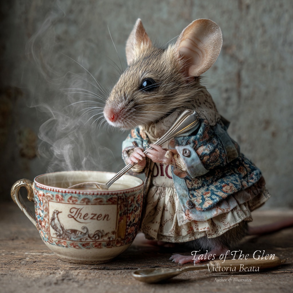 Mouse Making Tea