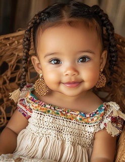 Smiling Baby Girl Portrait
