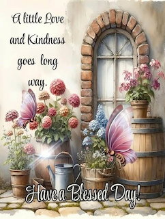 Illustration of butterflies, flowers, a rustic window, barrels, and inspirational script text