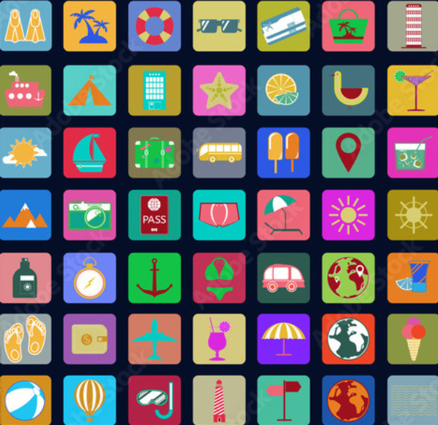 Summer Icon Grid