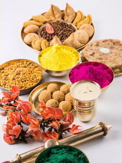 Holi Festival Food and Colors