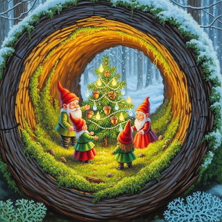 Gnomes at Christmas