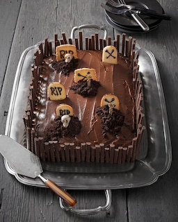Halloween Grave Cake