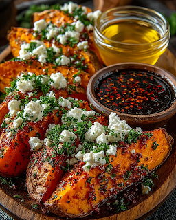 Roasted Sweet Potato with Feta