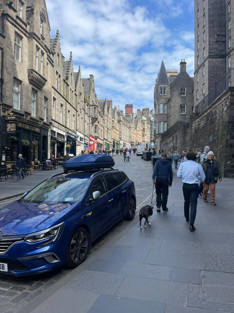 Edinburgh Old Town skyline with historic stone buildings and spires