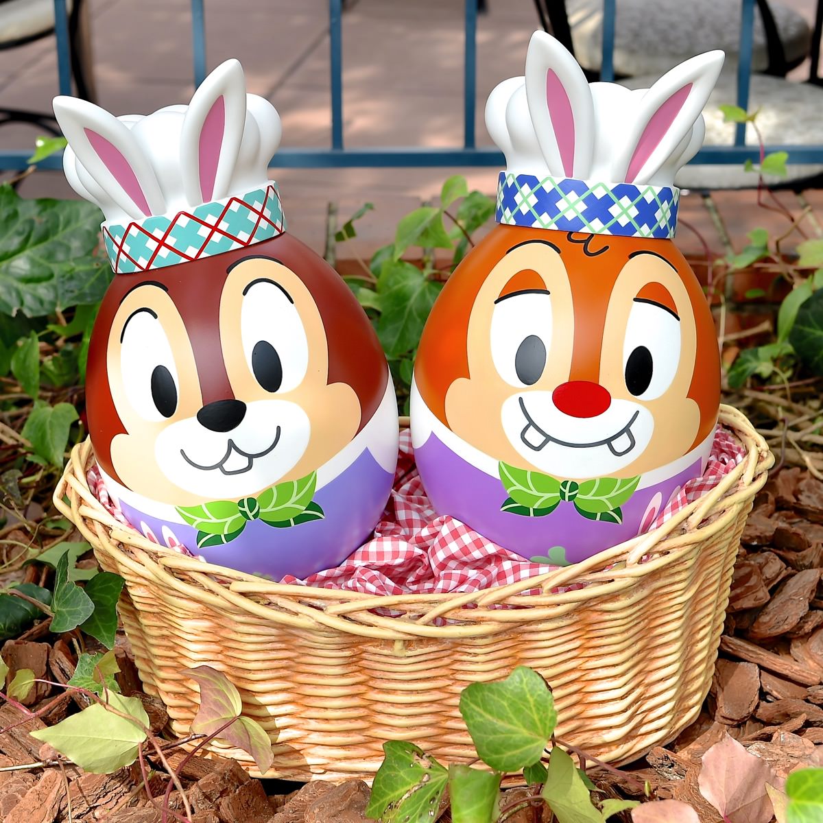 Easter Chipmunk Eggs in Basket