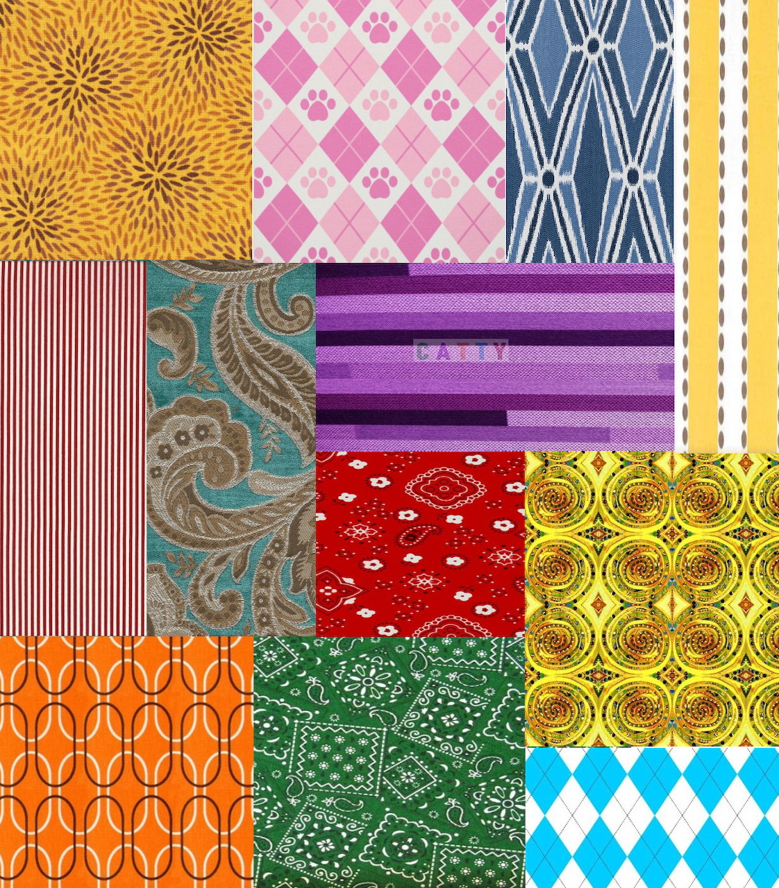 Colorful Patchwork Pattern Grid