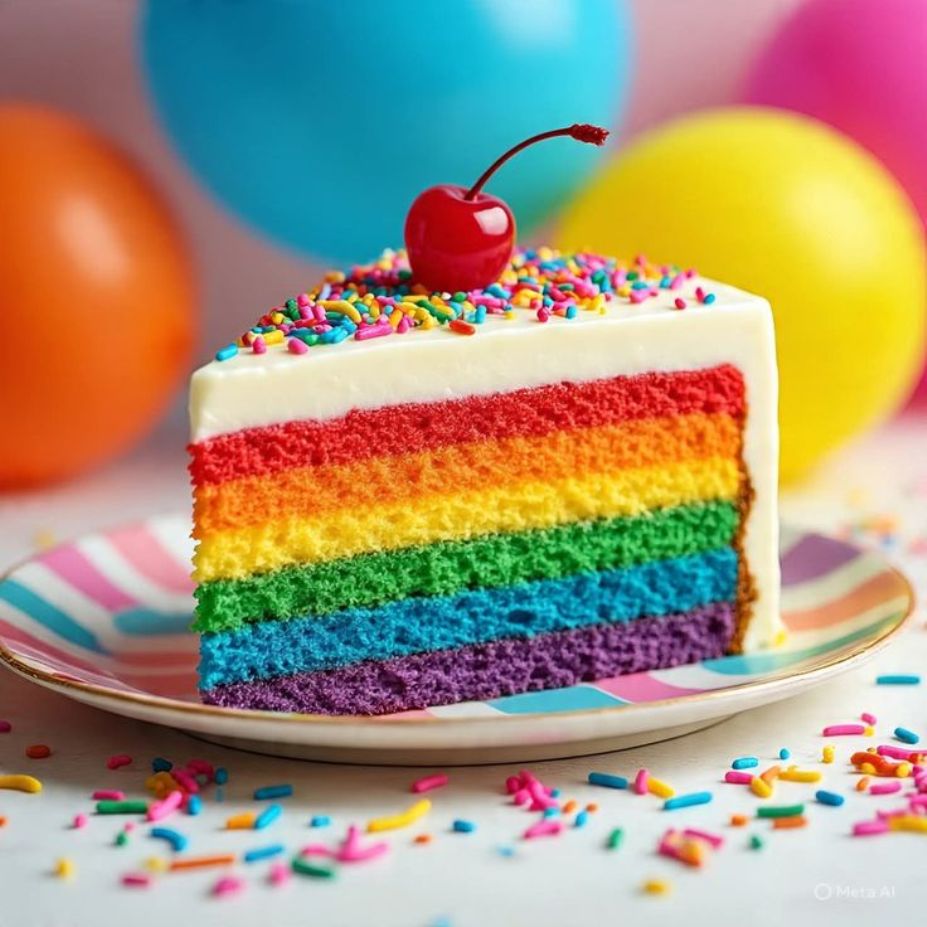 Rainbow Layer Cake