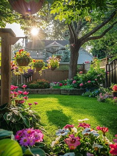 Sunny Backyard Garden