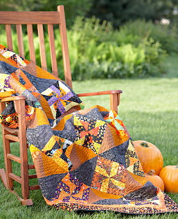 Halloween Quilt on Rocking Chair