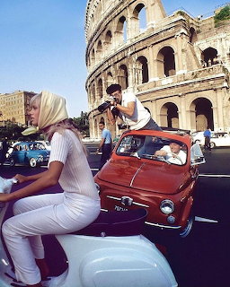 Woman at Rome Colosseum