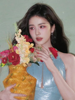 Woman with Flower Vase