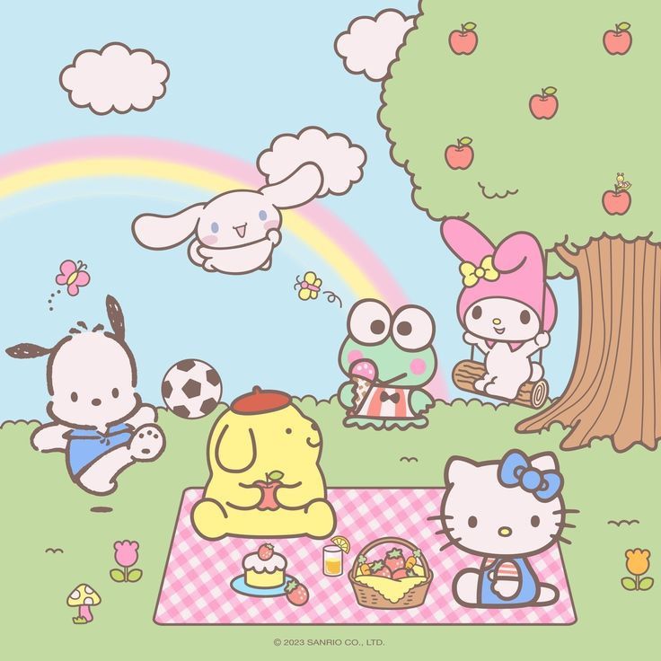 Cute Cartoon Picnic