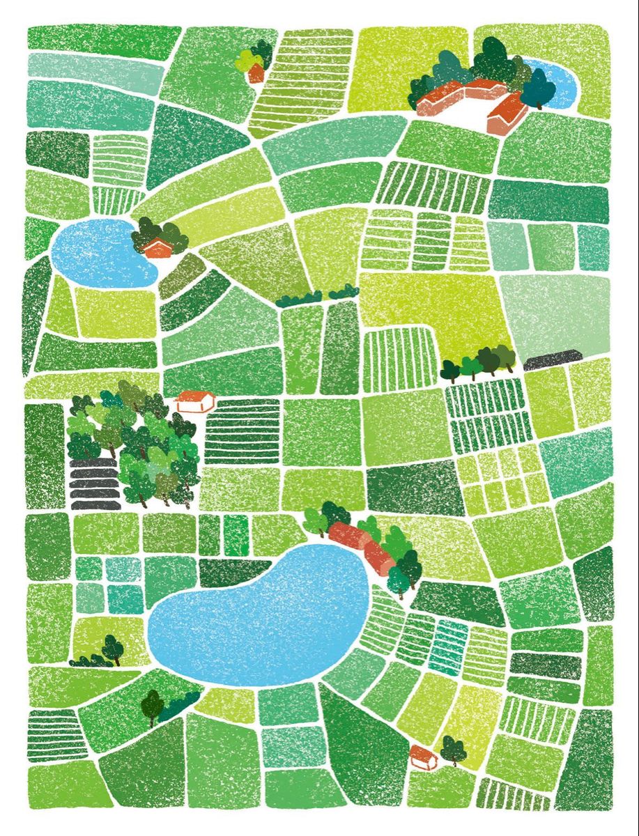 Countryside Farmland Scene