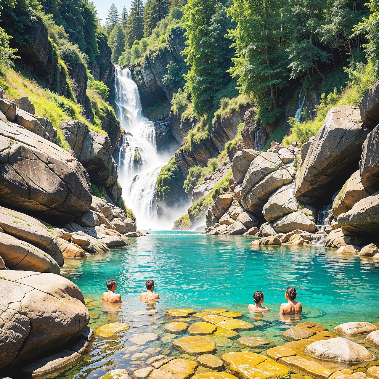 Waterfall Bathing Pool