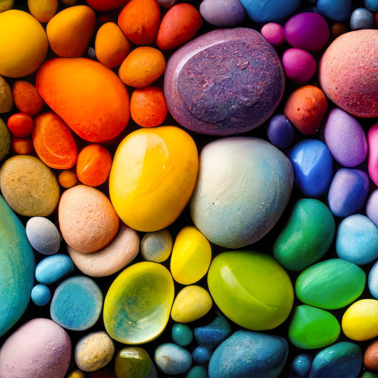 Colorful Polished Stones
