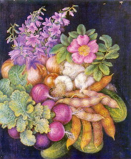 Floral Vegetable Still Life Painting