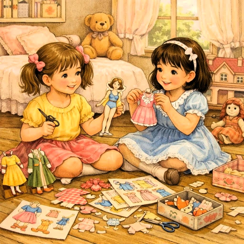 Girls Playing Dolls