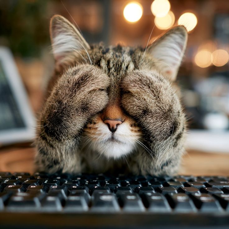 Cat Sleeping on Keyboard