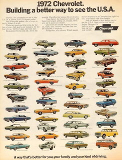 1972 Chevrolet Car Advertisement