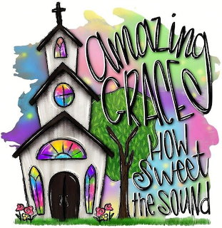 Amazing Grace Church Watercolor