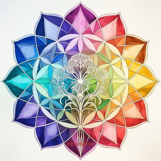 Colorful Geometric Mandala Art