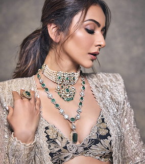 Woman in Ornate Jewelry