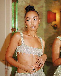 Leigh-Anne Pinnock posing in a stylish portrait