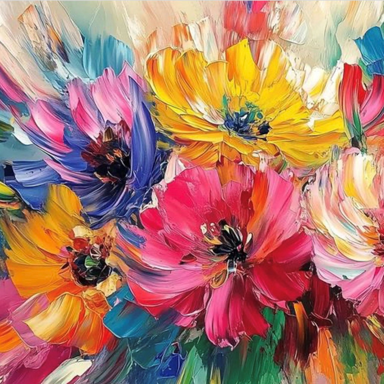 Vibrant Flower Painting