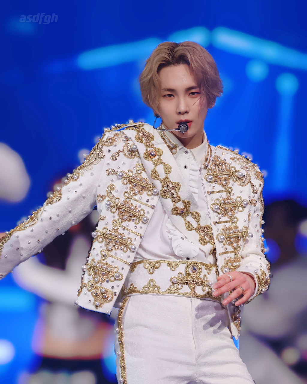 Portrait of Key from SHINee posing for a stylish photo