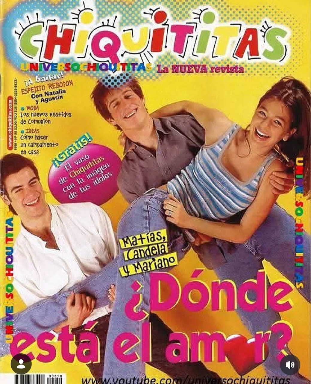 Cast of Chiquititas 1999 posing together in a group portrait