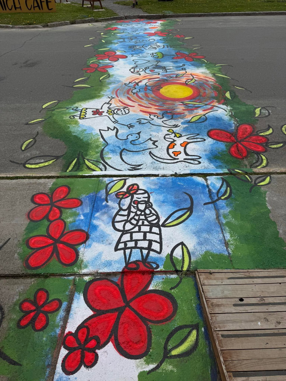 Street Art Chalk Fresco