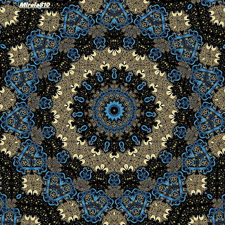 Blue Gold Mandala