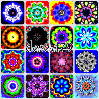 Kaleidoscope Pattern Collage